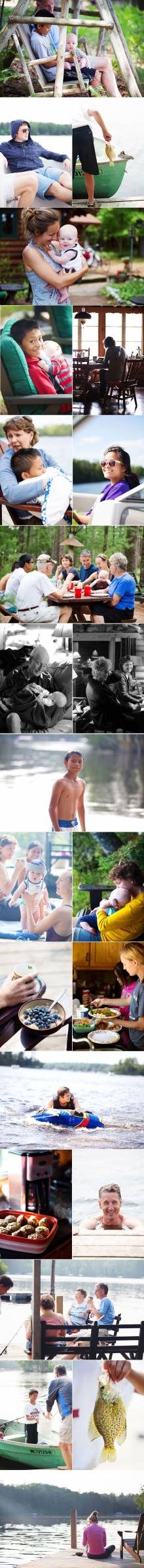 Cabin Vacation image collage.